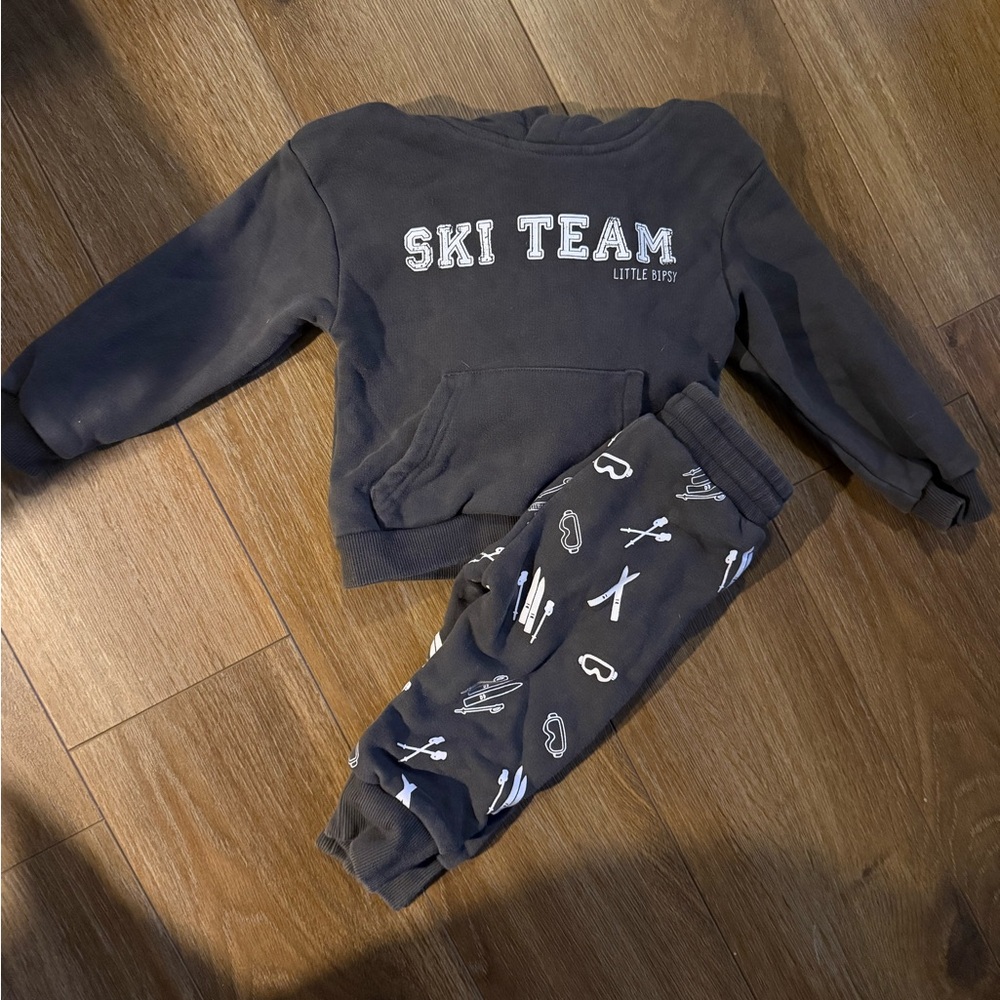 Little Bipsy Charcoal Ski Team Joggers Set